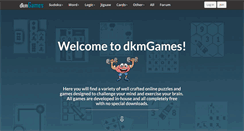 Desktop Screenshot of dkmgames.com